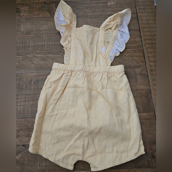 Vignette Yellow Check Emma Bubble Romper NWT Size 7 - Picture 2 of 6
